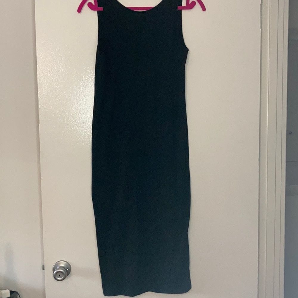 H&M Black Open Back Dress